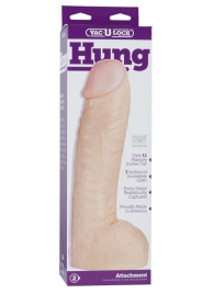 Огромная насадка-реалистик Vac-U-Lock Realistic Hung - 31,7 см. - Doc Johnson - купить с доставкой в Сочи
