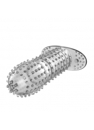 Закрытая прозрачная насадка Crystal sleeve - 12 см. - Erowoman-Eroman - в Сочи купить с доставкой