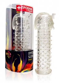 Закрытая прозрачная насадка на пенис Crystal Sleeve Faraon - 13,5 см. - Erowoman-Eroman - в Сочи купить с доставкой