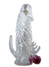 Закрытая прозрачная вибронасадка на пенис Crystal Sleeve Vibe - Erowoman-Eroman - в Сочи купить с доставкой