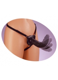 Черный податливый страпон Posable Partner Strap-On - 17,8 см. - Pipedream - купить с доставкой в Сочи