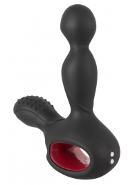 Черный вибромассажер простаты с нагревом и ротацией Prostate Plug - 14,5 см. - Orion - в Сочи купить с доставкой