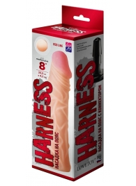 Насадка на пояс Harness RED LINE - 21,5 см. - LOVETOY (А-Полимер) - купить с доставкой в Сочи