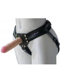 Черный пояс-трусики с двумя насадками  Экзотик-Linda  - 15,5 и 10,5 см. - LOVETOY (А-Полимер) - купить с доставкой в Сочи