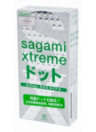 Презервативы Sagami Xtreme Type-E с точками - 10 шт. - Sagami - купить с доставкой в Сочи