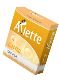 Презервативы Arlette Dotted с точечной текстурой - 3 шт. - Arlette - купить с доставкой в Сочи