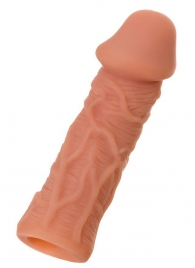 Телесная реалистичная насадка KOKOS Extreme Sleeve 05 с дополнительной стимуляцией - 12,7 см. - KOKOS - в Сочи купить с доставкой