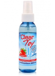 Очищающий спрей для игрушек CLEAR TOY Strawberry - 100 мл. - Биоритм - купить с доставкой в Сочи