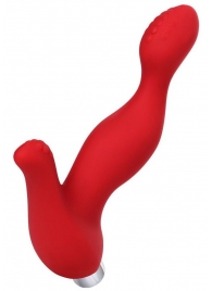 Красный силиконовый вибростимулятор простаты Proman - 12,5 см. - ToyFa - в Сочи купить с доставкой