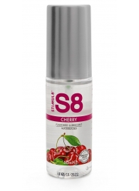 Смазка на водной основе S8 Flavored Lube со вкусом вишни - 50 мл. - Stimul8 - купить с доставкой в Сочи