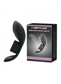 Черное кольцо на пенис с вибрацией Vibration Penis Sleeve - Baile - в Сочи купить с доставкой