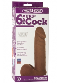 Насадка-мулат для трусиков Vac-U-Lock 6  ULTRASKYN Cock - 17,3 см. - Doc Johnson - купить с доставкой в Сочи