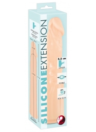 Телесная насадка-удлинитель Silicone Extension - 19 см. - Orion - в Сочи купить с доставкой