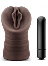 Коричневый мастурбатор-вагина Alexis - Blush Novelties - в Сочи купить с доставкой