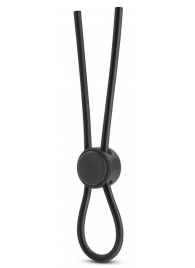 Черное силиконовое лассо на пенис SILICONE LOOP COCK RING - Blush Novelties - в Сочи купить с доставкой