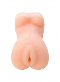Телесный мастурбатор в виде женской фигурки - Toyfa Basic - в Сочи купить с доставкой