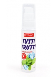 Гель-смазка Tutti-frutti со вкусом сладкой мяты - 30 гр. - Биоритм - купить с доставкой в Сочи