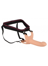 Силиконовый полый страпон на ремнях Silicone Strap-on - 16 см. - Orion - купить с доставкой в Сочи