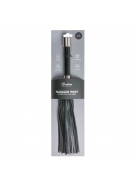 Черная плеть Easytoys Flogger With Metal Grip - 38 см. - Easy toys - купить с доставкой в Сочи