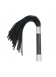 Черная плеть Easytoys Flogger With Metal Grip - 38 см. - Easy toys - купить с доставкой в Сочи