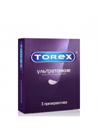 Презервативы Torex  Ультратонкие  - 3 шт. - Torex - купить с доставкой в Сочи