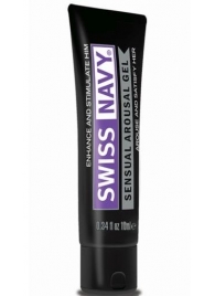 Возбуждающий гель-лубрикант на водной основе Sensual Arousal Lubricant - 10 мл. - Swiss navy - купить с доставкой в Сочи