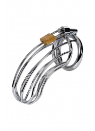 Серебристый пояс верности TOYFA на замочке - ToyFa - купить с доставкой в Сочи