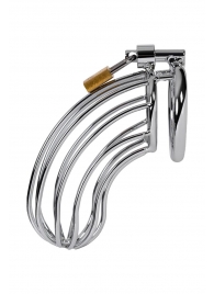 Серебристый пояс верности TOYFA на замочке - ToyFa - купить с доставкой в Сочи