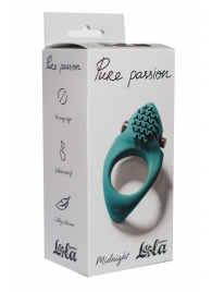 Зеленое эрекционное виброкольцо Pure Passion Midnight - Lola Games - в Сочи купить с доставкой