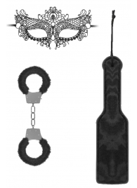Черный игровой набор Introductory Bondage Kit №4 - Shots Media BV - купить с доставкой в Сочи