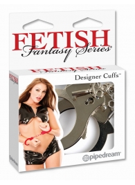 Металлические серебристые наручники Designer Metal Handcuffs - Pipedream - купить с доставкой в Сочи