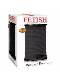 Черная веревка для связывания Bondage Rope - 60,9 м. - Pipedream - купить с доставкой в Сочи