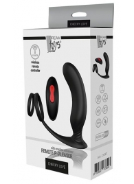 Черный массажер простаты REMOTE P-PLEASER - Dream Toys - в Сочи купить с доставкой
