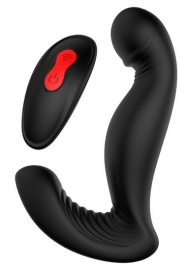 Черный вибромассажер простаты SWIRLING P-PLEASER - Dream Toys - в Сочи купить с доставкой