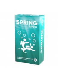 Презервативы SPRING BUBBLES с пупырышками - 12 шт. - SPRING - купить с доставкой в Сочи