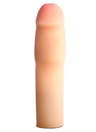 Телесная насадка-удлинитель на пенис PERFORMANCE 1.5INCH COCK XTENDER - 16 см. - Blush Novelties - в Сочи купить с доставкой