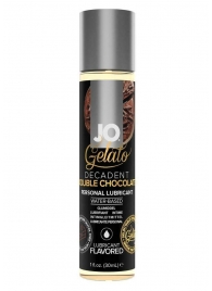 Лубрикант с ароматом шоколада JO GELATO DECADENT DOUBLE CHOCOLATE - 30 мл. - System JO - купить с доставкой в Сочи