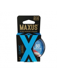 Классические презервативы в пластиковом кейсе MAXUS Classic - 3 шт. - Maxus - купить с доставкой в Сочи