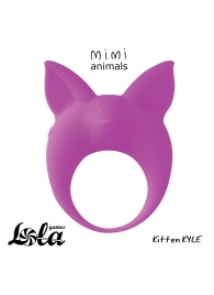 Фиолетовое эрекционное кольцо Kitten Kyle - Lola Games - в Сочи купить с доставкой