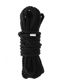Черная веревка для шибари DELUXE BONDAGE ROPE - 5 м. - Dream Toys - купить с доставкой в Сочи