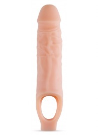 Телесный реалистичный фаллоудлинитель 9 Inch Silicone Cock Sheath Penis Extender - 22,86 см. - Blush Novelties - в Сочи купить с доставкой