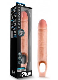Телесный реалистичный фаллоудлинитель 10 Inch Silicone Cock Sheath Penis Extender - 25,4 см. - Blush Novelties - в Сочи купить с доставкой