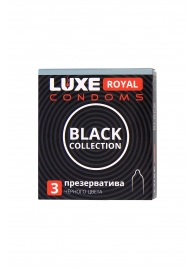 Черные презервативы LUXE Royal Black Collection - 3 шт. - Luxe - купить с доставкой в Сочи
