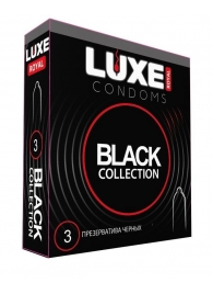 Черные презервативы LUXE Royal Black Collection - 3 шт. - Luxe - купить с доставкой в Сочи