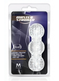 Прозрачный фигурный мастурбатор Master Stroker - Blush Novelties - в Сочи купить с доставкой