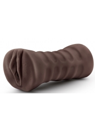 Коричневый мастурбатор-вагина Hot Chocolate Brianna - Blush Novelties - в Сочи купить с доставкой