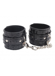 Черные наручники Surrender Wrist Restraints - Chisa - купить с доставкой в Сочи