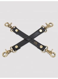 Черный фиксатор для манжет Bound to You Faux Leather Hogtie - Fifty Shades of Grey - купить с доставкой в Сочи
