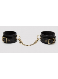 Черные оковы на ноги Bound to You Faux Leather Ankle Cuffs - Fifty Shades of Grey - купить с доставкой в Сочи
