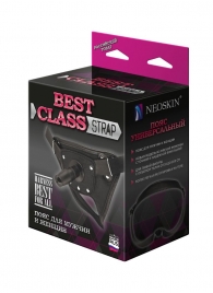 Черный пояс для насадок BEST CLASS STRAP - LOVETOY (А-Полимер) - купить с доставкой в Сочи